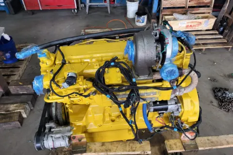 Heavy-equipment engine rebuild and troubleshooting work — photo 4