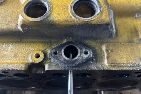 Heavy-equipment engine rebuild and troubleshooting work — photo 12